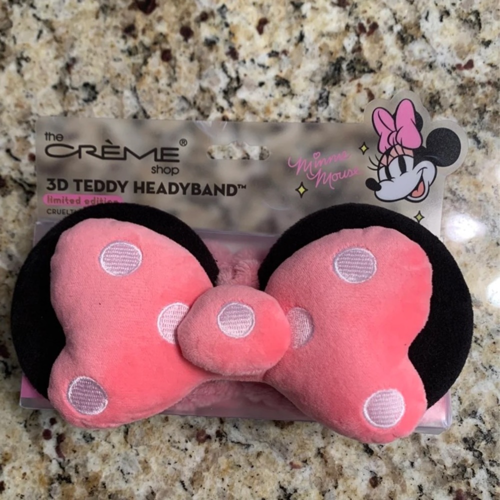 Limited Edition Crème Heady Band Pink Minnie Mouse Disney